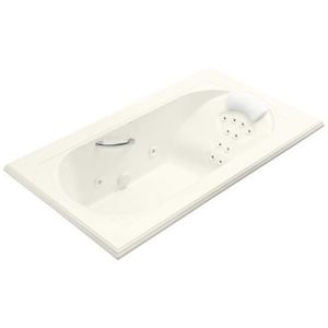 K1418-V-96 Memoirs 72" x 42" Whirlpool Bath - Biscuit