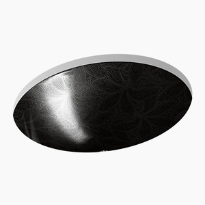 K14218-FP2-7 Sartorial Undermount Style Bathroom Sink - Black