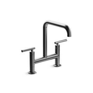 K7547-4-BGP Purist Two-Handle Kitchen Faucet - Vibrant Brushed Graphite