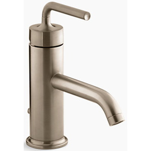 K14402-4A-BV Purist Single Hole Bathroom Faucet - Vibrant Brushed Bronze