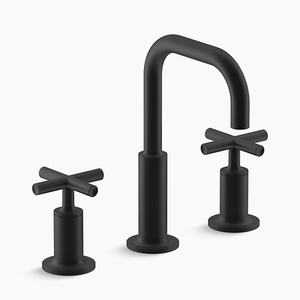 K14406-3-BL Purist 8'' Widespread Bathroom Faucet - Matte Black