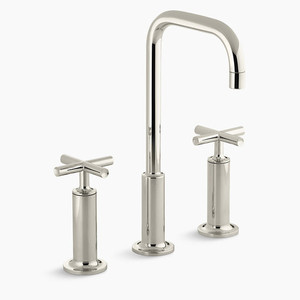 K14408-3-SN Purist 8'' Widespread Bathroom Faucet - Vibrant Polished Nickel