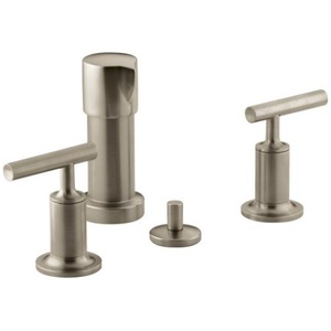 K14431-4-BV Purist Vertical Spray Bidet Faucet - Vibrant Brushed Bronze