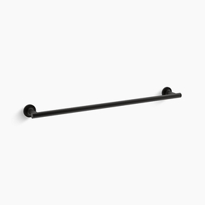 K14436-BL Purist Towel Bar Bathroom Accessory - Matte Black