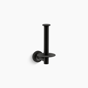 K14444-BL Purist Paper Holder Bathroom Accessory - Matte Black