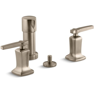 K16238-4-BV Margaux Vertical Spray Bidet Faucet - Vibrant Brushed Bronze