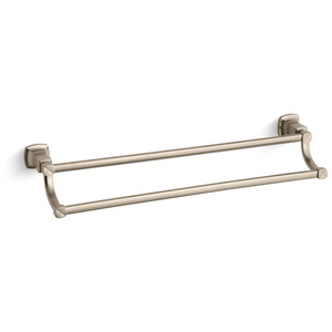 K16253-BV Margaux Towel Bar Bathroom Accessory - Vibrant Brushed Bronze K16253-BV Margaux Towel Bar Bathroom Accessory - Vibrant Brushed Bronze