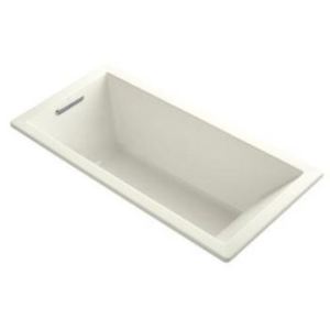 K1821-96 Underscore 66" Soaking Tub - Biscuit