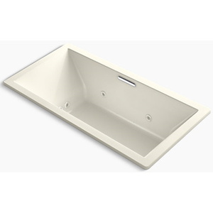 K1835-XHGH-96 Underscore 72" x 36" Air Tub - Biscuit