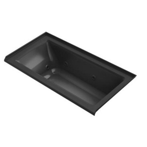 K1947-R-7 Archer 60'' x 30'' Whirlpool Bath - Black