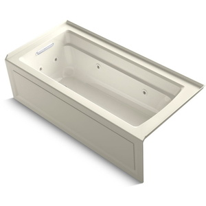 K1949-HLA-96 Archer 66" Whirlpool Bath - Biscuit K1949-HLA-96 Archer 66" Whirlpool Bath - Biscuit