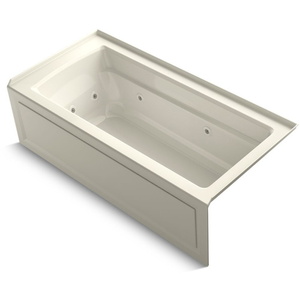K1949-HRA-96 Archer 66" Whirlpool Bath - Biscuit K1949-HRA-96 Archer 66" Whirlpool Bath - Biscuit