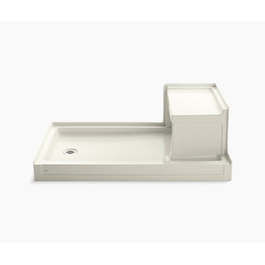 K1979-96 Tresham Single Threshold 48'' and Larger Shower Base - Biscuit K1979-96 Tresham Single Threshold 48'' and Larger Shower Base - Biscuit