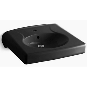 K1997-1-7 Brenham Wall Hung Bathroom Sink - Black