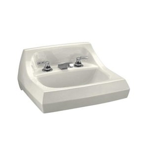 K2005-96 Kingston Wall Hung Bathroom Sink - Biscuit K2005-96 Kingston Wall Hung Bathroom Sink - Biscuit