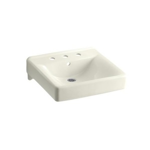 K2053-96 Soho Wall Hung Bathroom Sink - Biscuit K2053-96 Soho Wall Hung Bathroom Sink - Biscuit