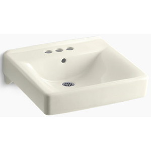 K2054-96 Soho Wall Hung Bathroom Sink - Biscuit K2054-96 Soho Wall Hung Bathroom Sink - Biscuit