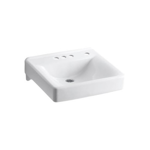 K2054-NR-0 Soho Wall Hung Bathroom Sink - White K2054-NR-0 Soho Wall Hung Bathroom Sink - White