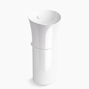 K20701-0 Veil Pedestal Bathroom Sink - White