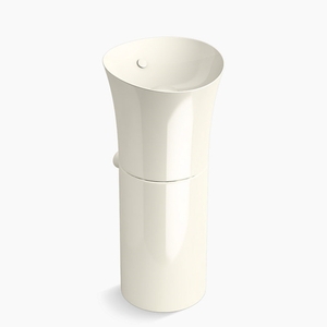 K20701-96 Veil Pedestal Bathroom Sink - Biscuit K20701-96 Veil Pedestal Bathroom Sink - Biscuit