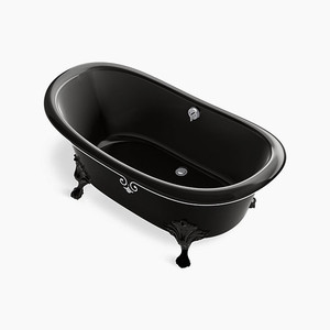 21000-P5D-7 Artifacts 66" Soaking Tub - Black