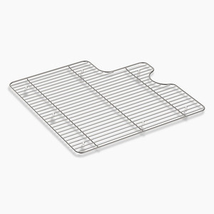 K21110-ST Farmstead Rinse Basket/Basin Rack Kitchen Accessory - Stainless Steel