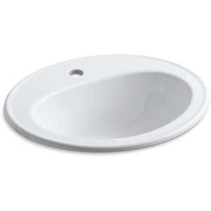 K2196-1-0 Pennington Self Rimming Bathroom Sink - White