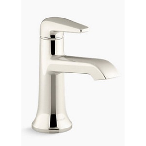 K22022-4-SN Tempered Single Hole Bathroom Faucet - Vibrant Polished Nickel