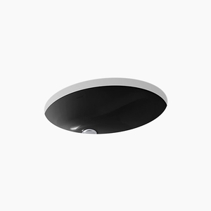 K2210-7 Caxton Undermount Style Bathroom Sink - Black