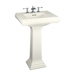 K2238-4-96 Memoirs Classic Pedestal Bathroom Sink - Biscuit