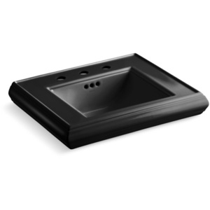 K2239-8-7 Memoirs Classic Pedestal Basin Part - Black