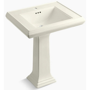 K2258-1-96 Memoirs Classic Pedestal Bathroom Sink - Biscuit