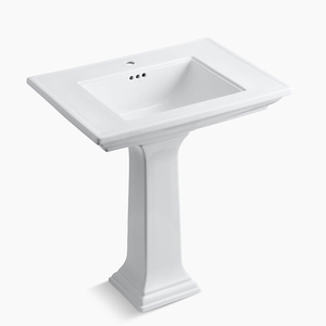 K2268-1-0 Memoirs Stately Pedestal Bathroom Sink - White