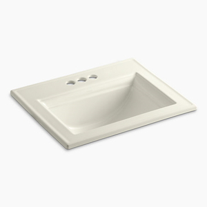 K2337-4-96 Memoirs Stately Self Rimming Bathroom Sink - Biscuit