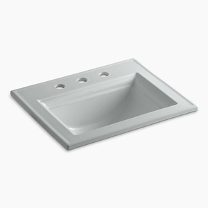 K2337-8-95 Memoirs Stately Self Rimming Bathroom Sink - Ice Grey