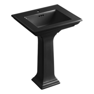 K2344-1-7 Memoirs Stately Pedestal Bathroom Sink - Black