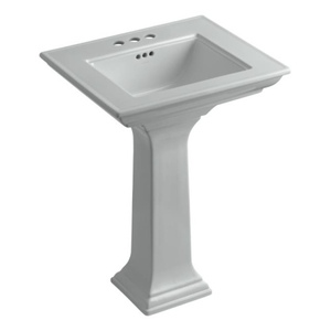 K2344-4-95 Memoirs Stately Pedestal Bathroom Sink - Ice Grey