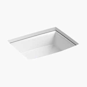 K2355-0 Archer Undermount Style Bathroom Sink - White