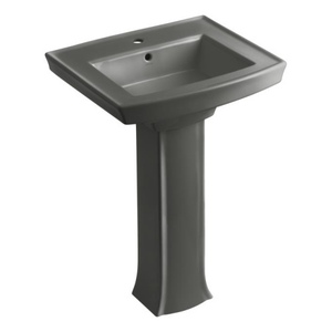 K2359-1-58 Archer Pedestal Bathroom Sink - Thunder Grey K2359-1-58 Archer Pedestal Bathroom Sink - Thunder Grey
