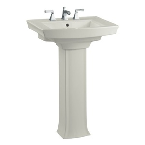 K2359-1-95 Archer Pedestal Bathroom Sink - Ice Grey