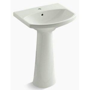 K2362-1-NY Cimarron Pedestal Bathroom Sink - Dune