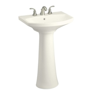 K2362-4-96 Cimarron Pedestal Bathroom Sink - Biscuit K2362-4-96 Cimarron Pedestal Bathroom Sink - Biscuit