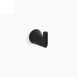 24757-BL Modern Robe Hook Bathroom Accessory - Matte Black 24757-BL Modern Robe Hook Bathroom Accessory - Matte Black