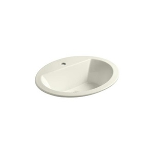 K2699-1-96 Bryant Self Rimming Bathroom Sink - Biscuit