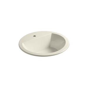 K2714-1-96 Bryant Self Rimming Bathroom Sink - Biscuit