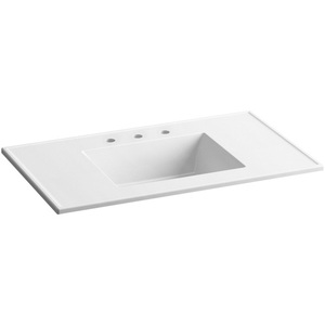 K2781-8-G81 Ceramic/Impressions Vanity Top Bathroom Vanity - White Impressions