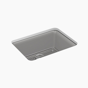 K28001-CM4 Cairn White/Color Undermount - Single Bowl Kitchen Sink - Matte Grey K28001-CM4 Cairn White/Color Undermount - Single Bowl Kitchen Sink - Matte Grey