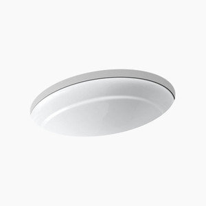 K2824-0 Serif Undermount Style Bathroom Sink - White