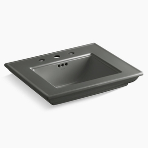 K29999-8-58 Memoirs Stately Pedestal Basin Part - Thunder Grey K29999-8-58 Memoirs Stately Pedestal Basin Part - Thunder Grey