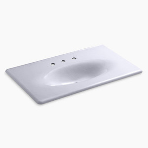3051-8-GRL Iron/Impressions Vanity Top Bathroom Vanity - Lavender Grey